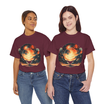 Moonscape w/Clouds Graphic Tee Shirt