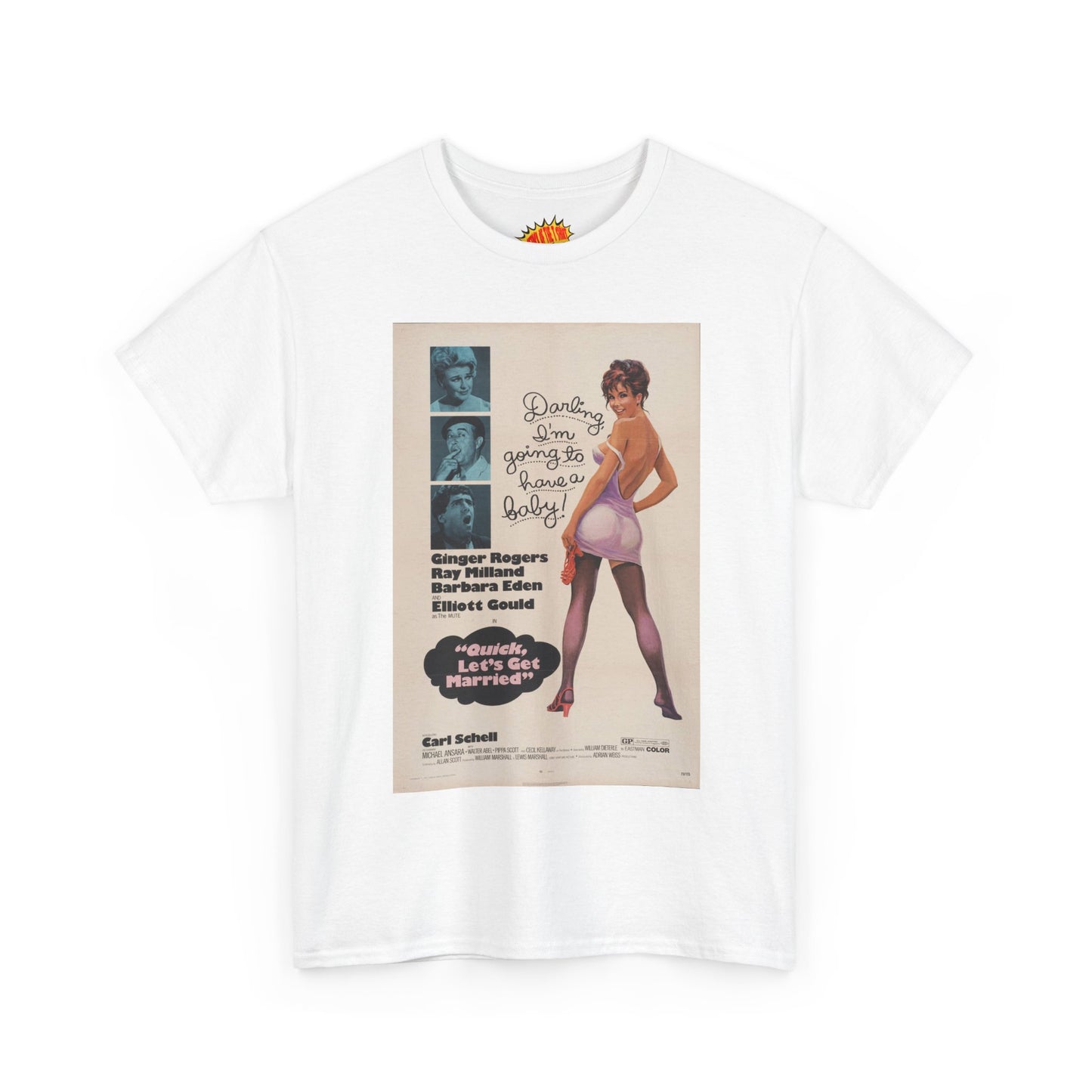 Quick, Let's Get Married Movie Poster T-Shirt *Multiple Colors*