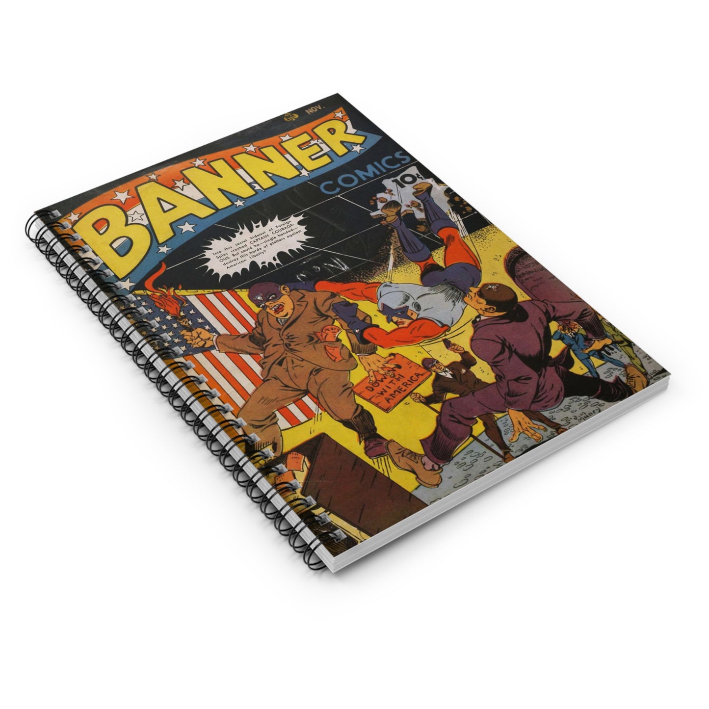 Banner Nov. Comic Spiral Notebook