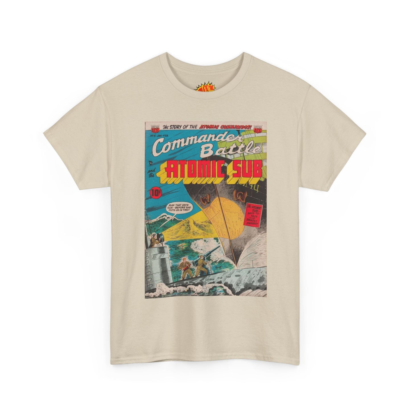 Commander Battle Atomic Sub No. 4 Comic Tee Shirt *Multiple Colors*