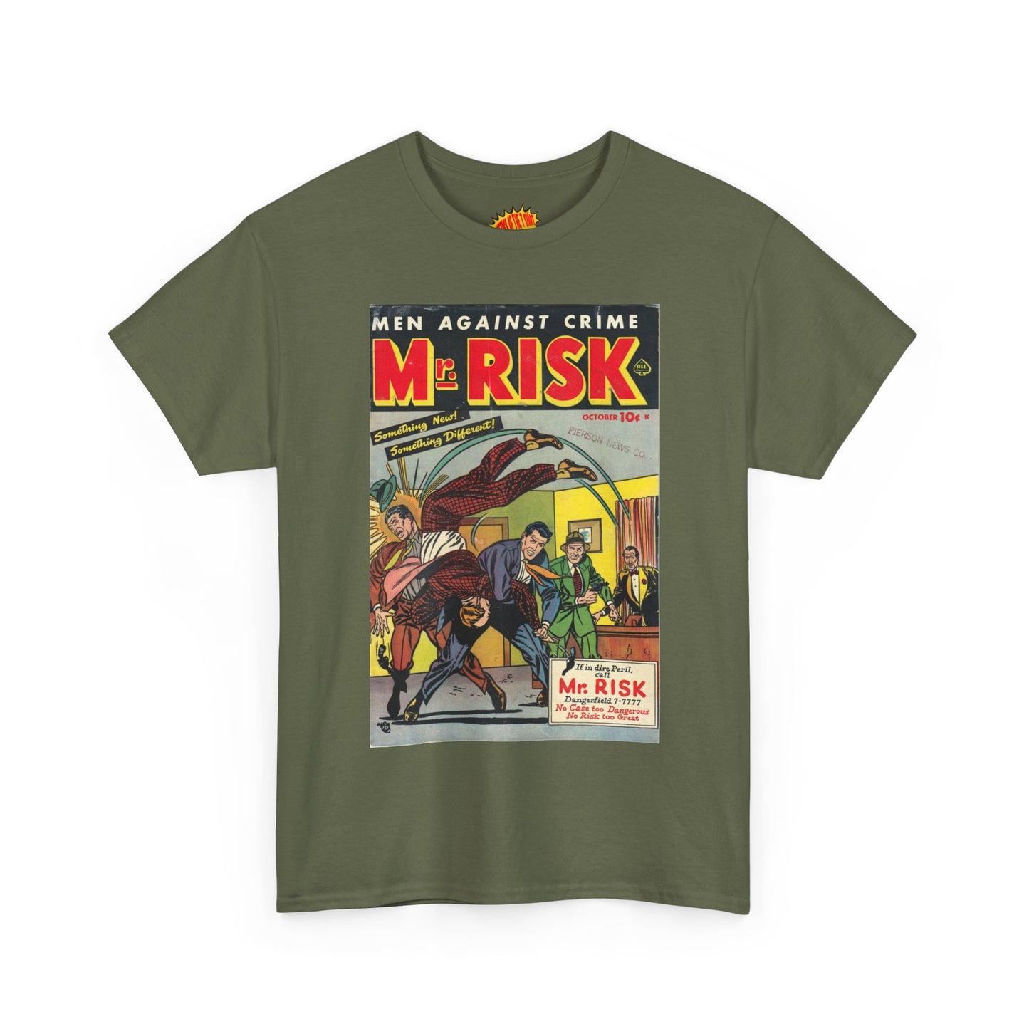 Mr. Risk October Comic Tee Shirt *Multiple Colors*