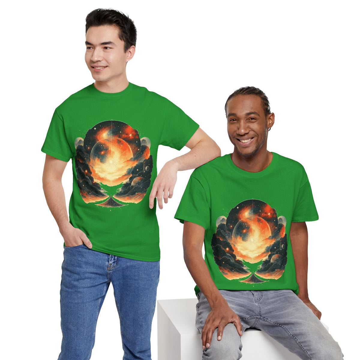 Moonscape w/Clouds Graphic Tee Shirt