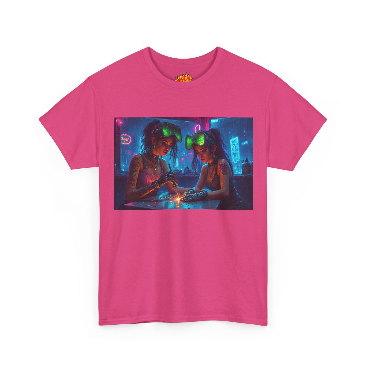 Cyberpunk Robot Fingers Manicure Scene T-Shirt *Multiple Colors*