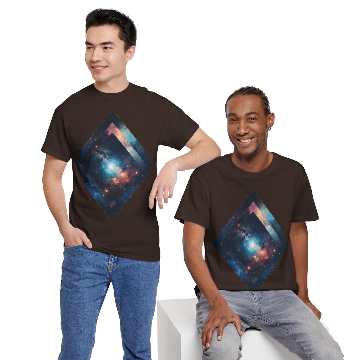 Diamond Galaxy Art Graphic Tee Shirt *Multiple Colors*