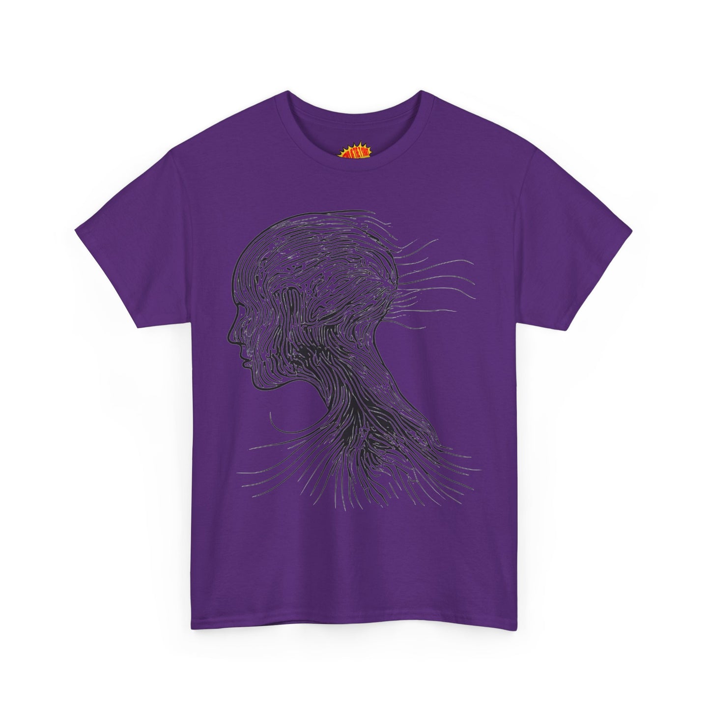 Face Silhouette Line Drawing Graphic Art Tee Shirt *Multiple Colors*