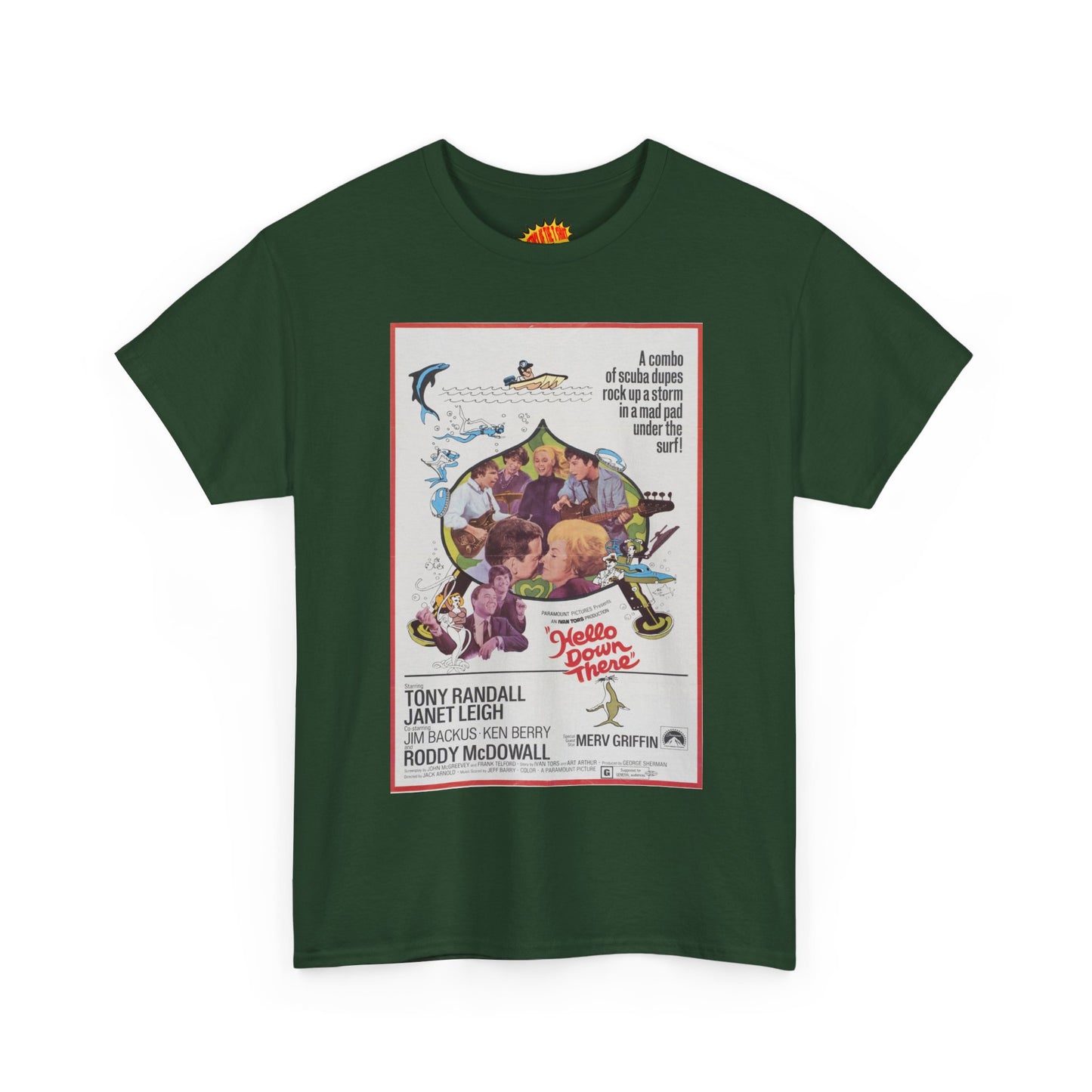Hello Down There Movie Poster T-Shirt *Multiple Colors*