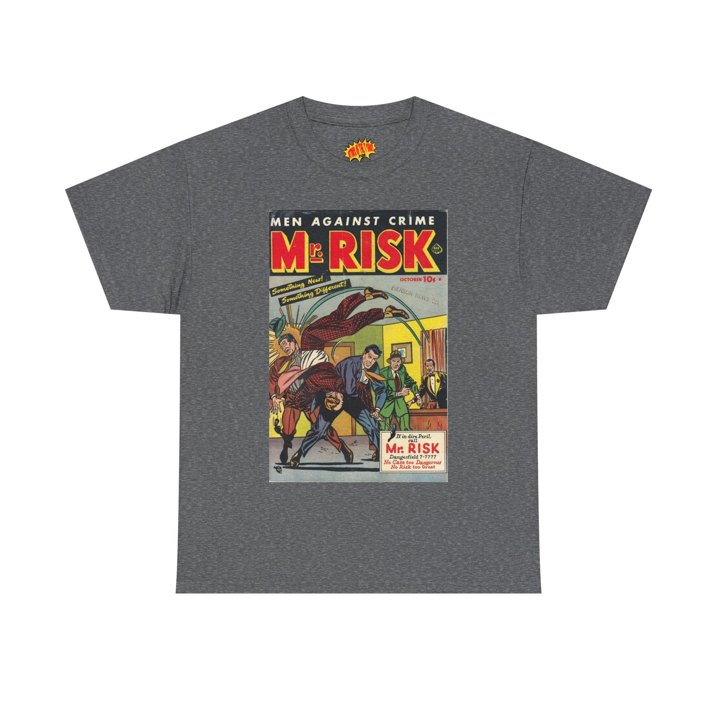 Mr. Risk October Comic Tee Shirt *Multiple Colors*