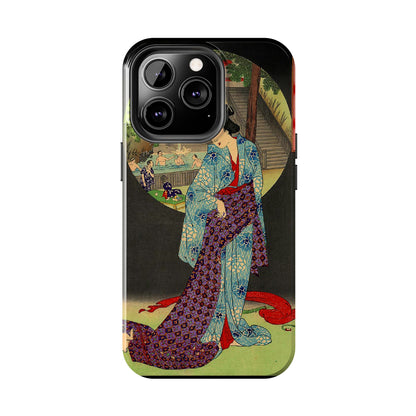 Oji Waterfall by Toyohara Chikanobu, 1890 iPhone Case *Many Sizes Available*