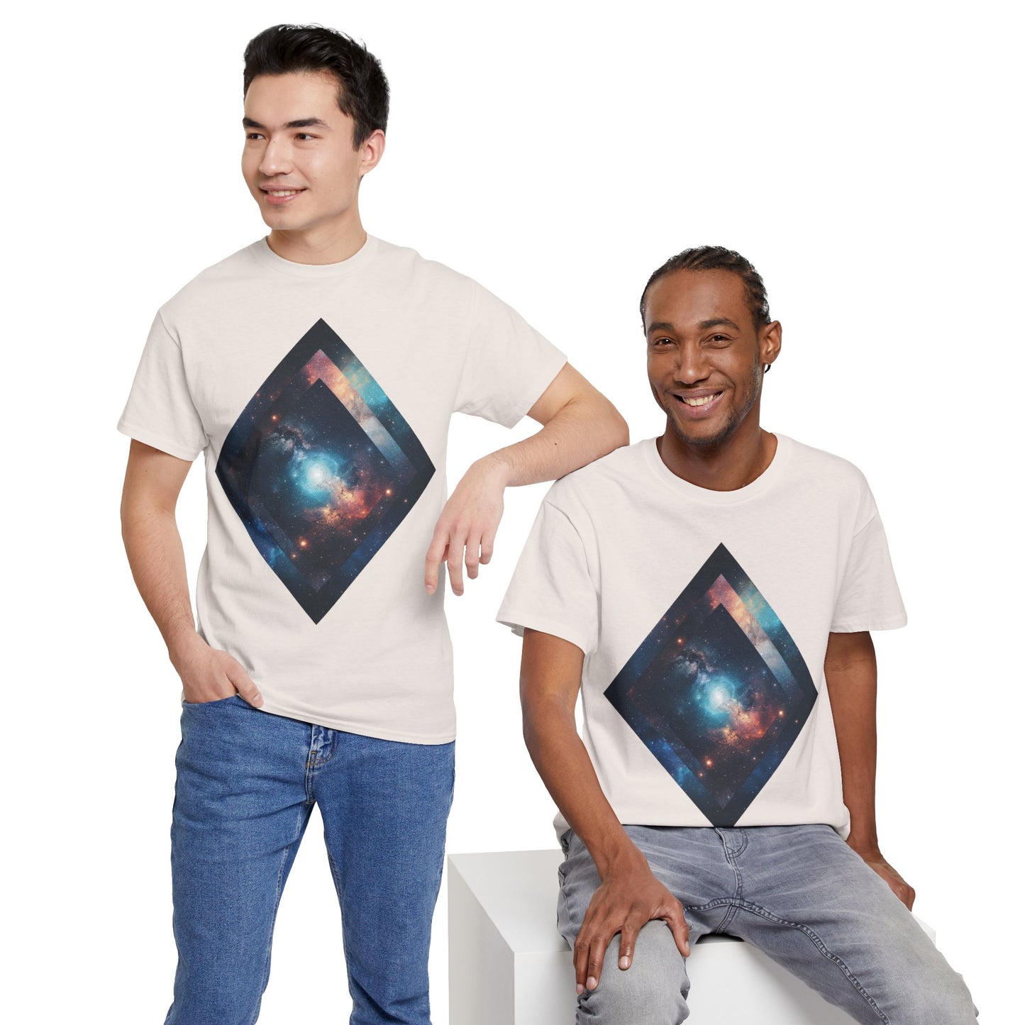 Diamond Galaxy Art Graphic Tee Shirt *Multiple Colors*