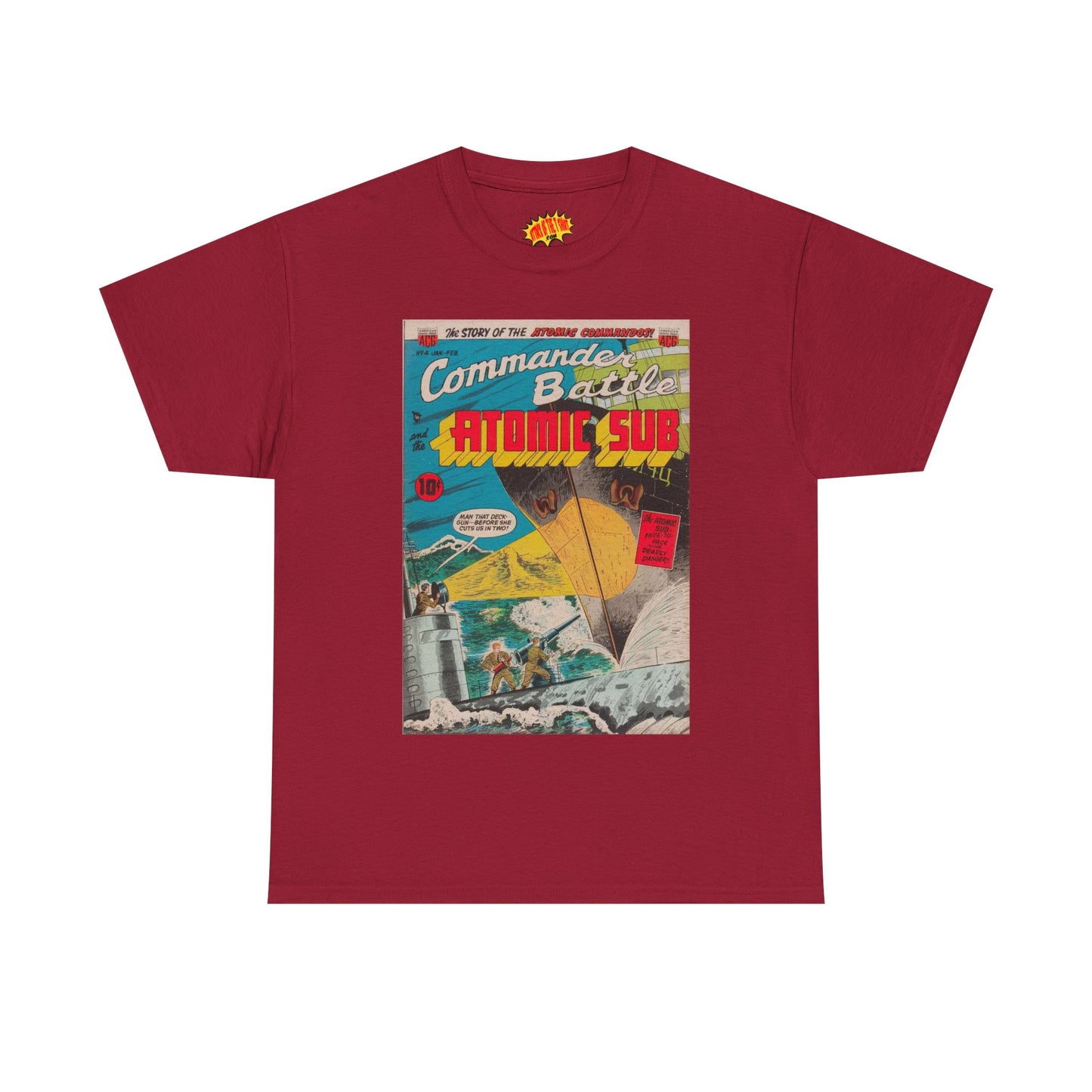 Commander Battle Atomic Sub No. 4 Comic Tee Shirt *Multiple Colors*