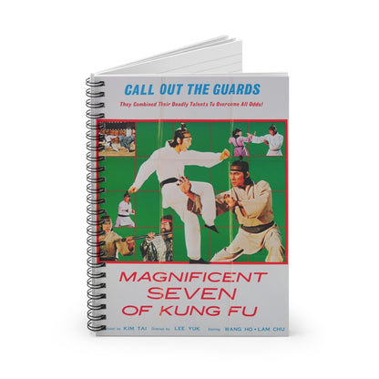 Magnificent Seven of Kung-Fu - Vintage Movie Poster Notebook