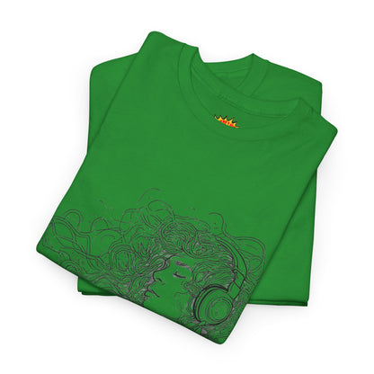 Line Drawing Portrait Graphic Musical Art Tee Shirt