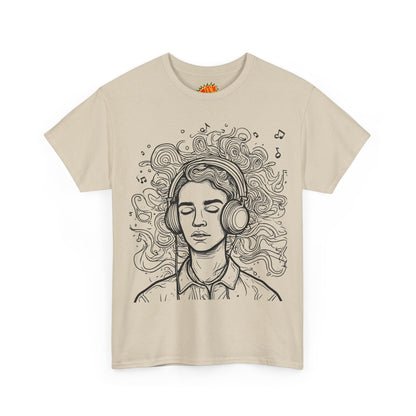 Line Drawing Portrait Graphic Music Art Tee Shirt