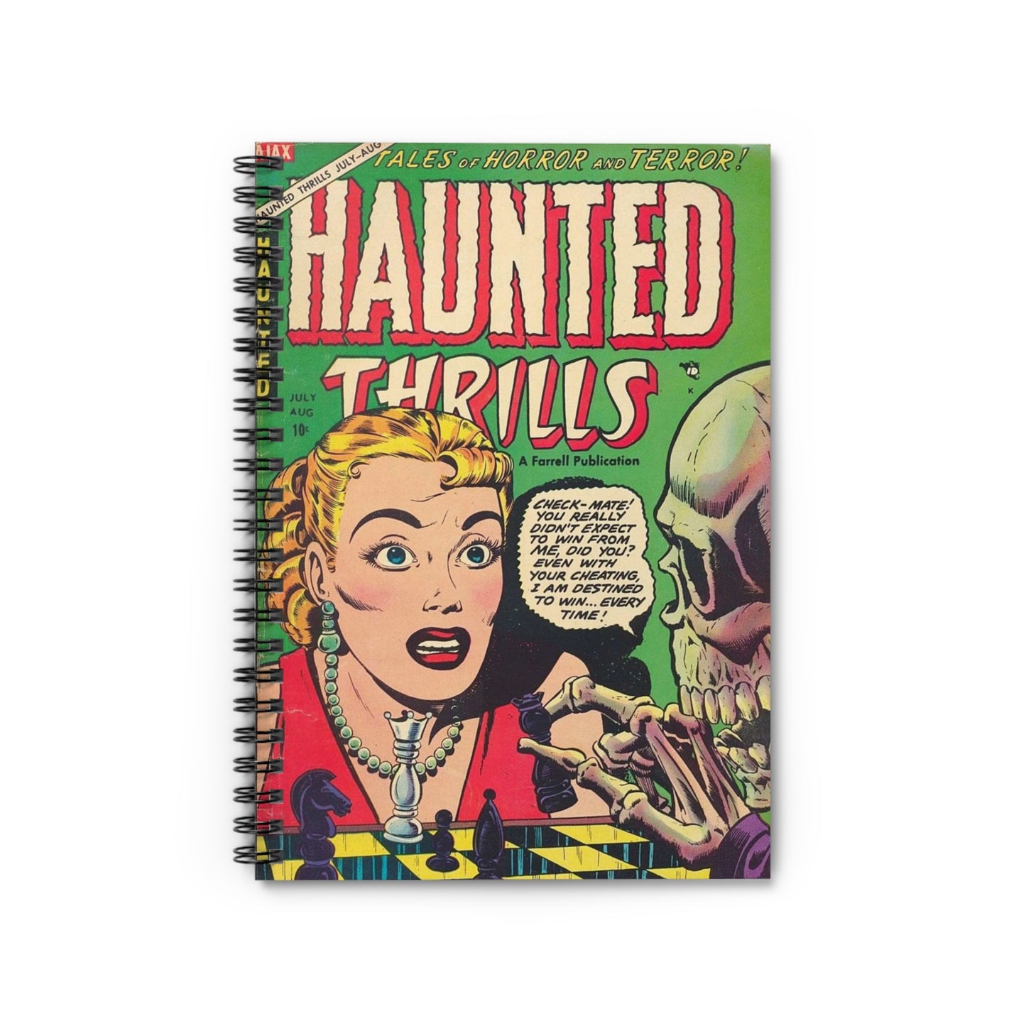 Haunted Thrills July - August Comic Cover Notebook