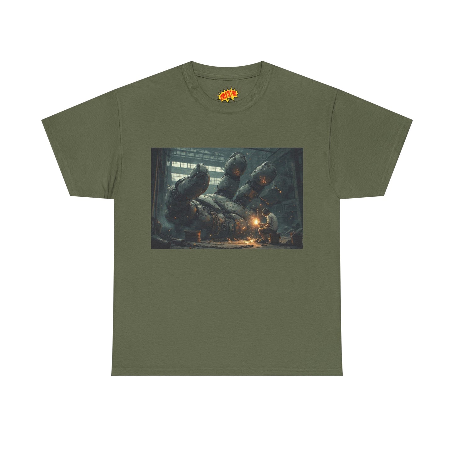 Anime Robot Hand w/Welder Scene T-Shirt *Multiple Colors*