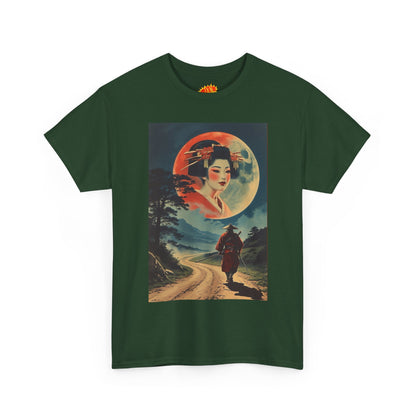 Walking Samurai w/Full Moon Woman T-Shirt