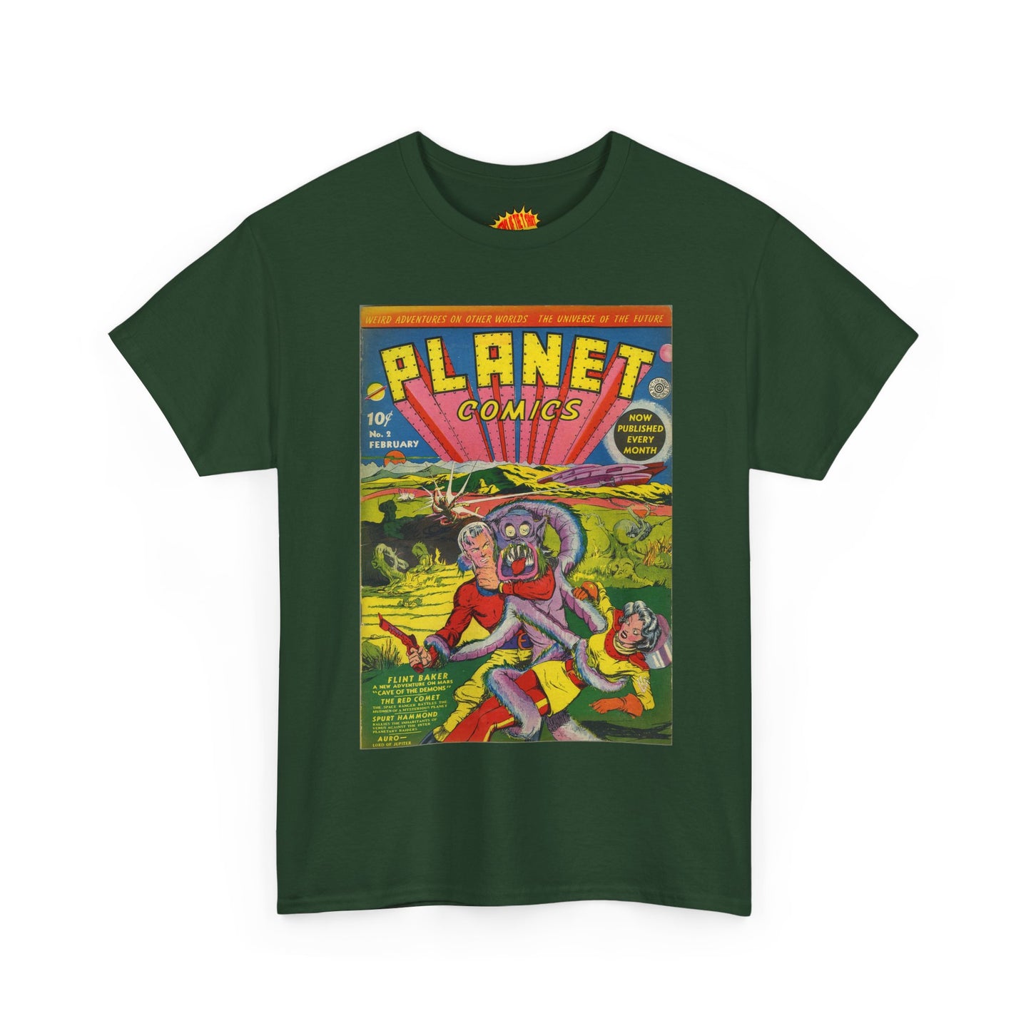 Planet Comics #2 - Heavy Cotton Tee *Dark Colors*