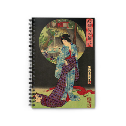 "Oji Waterfall" - Toyohara Chikanobu Spiral Notebook
