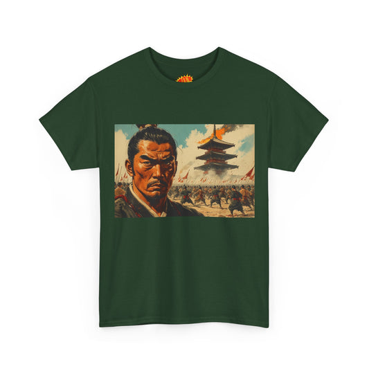 Vintage Style Samurai Army Battle Scene T-Shirt *Multiple Colors*