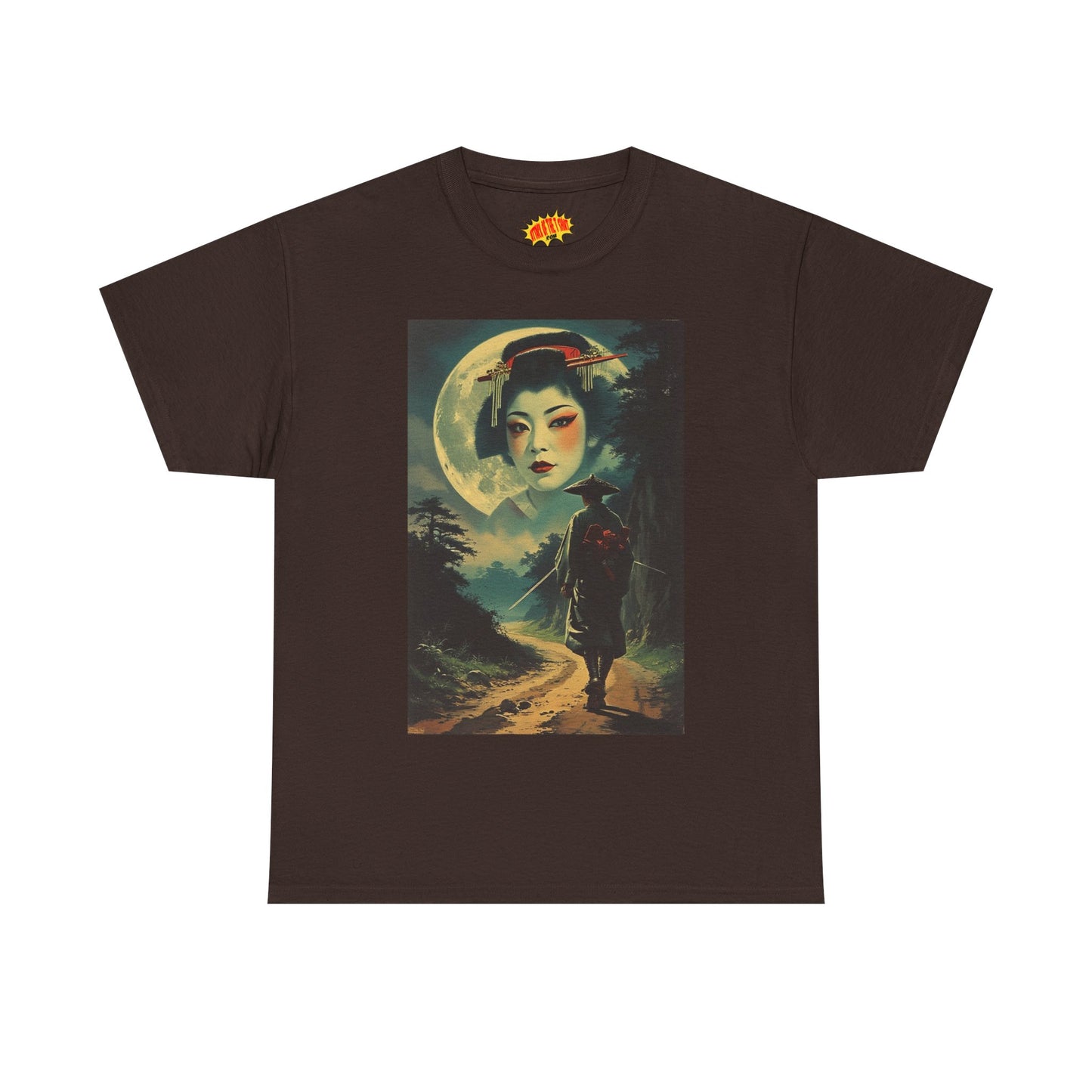Night Traveller w/Full Moon Geisha T-Shirt *Multiple Colors*