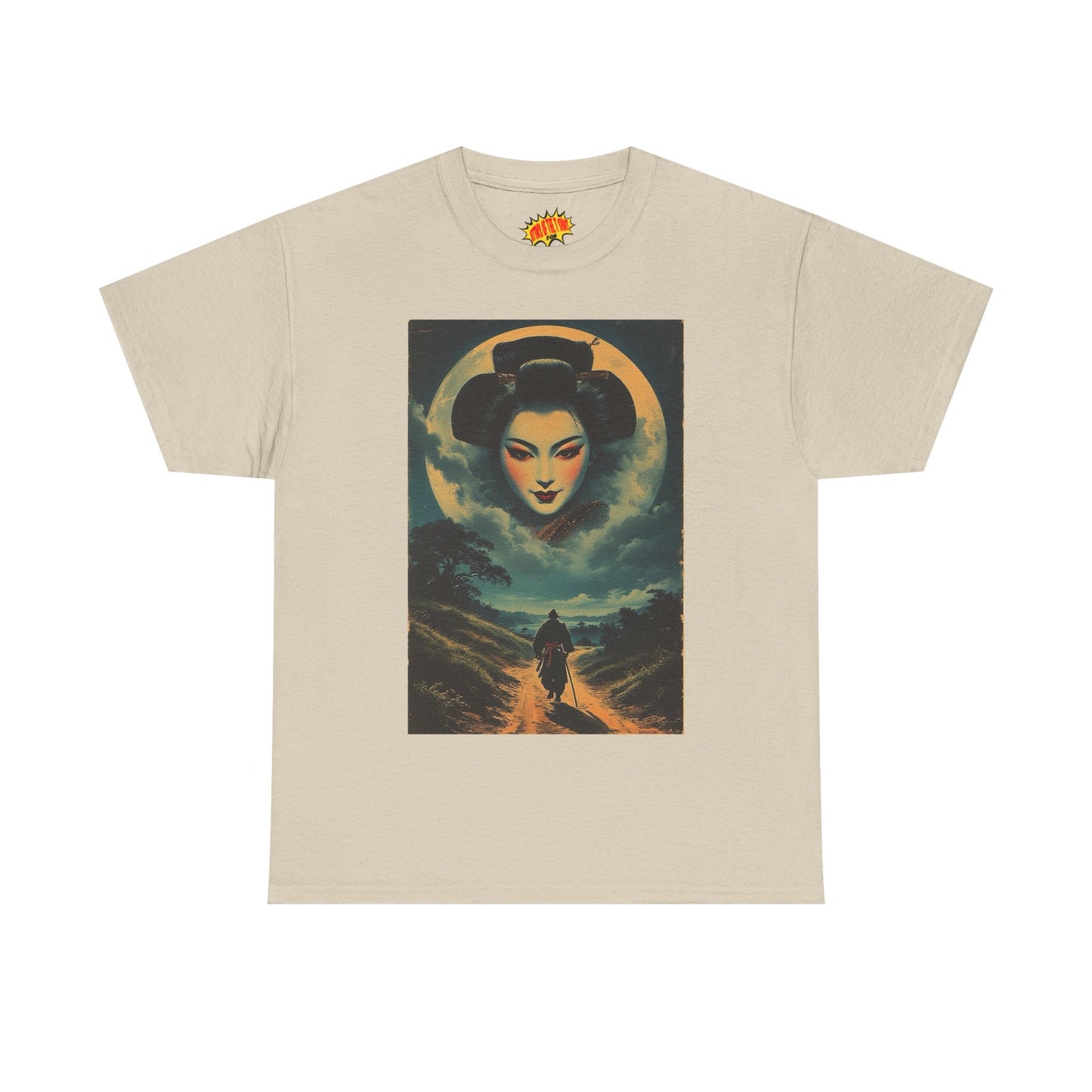 Walking Samurai w/Geisha Moon T-Shirt *Multiple Colors*