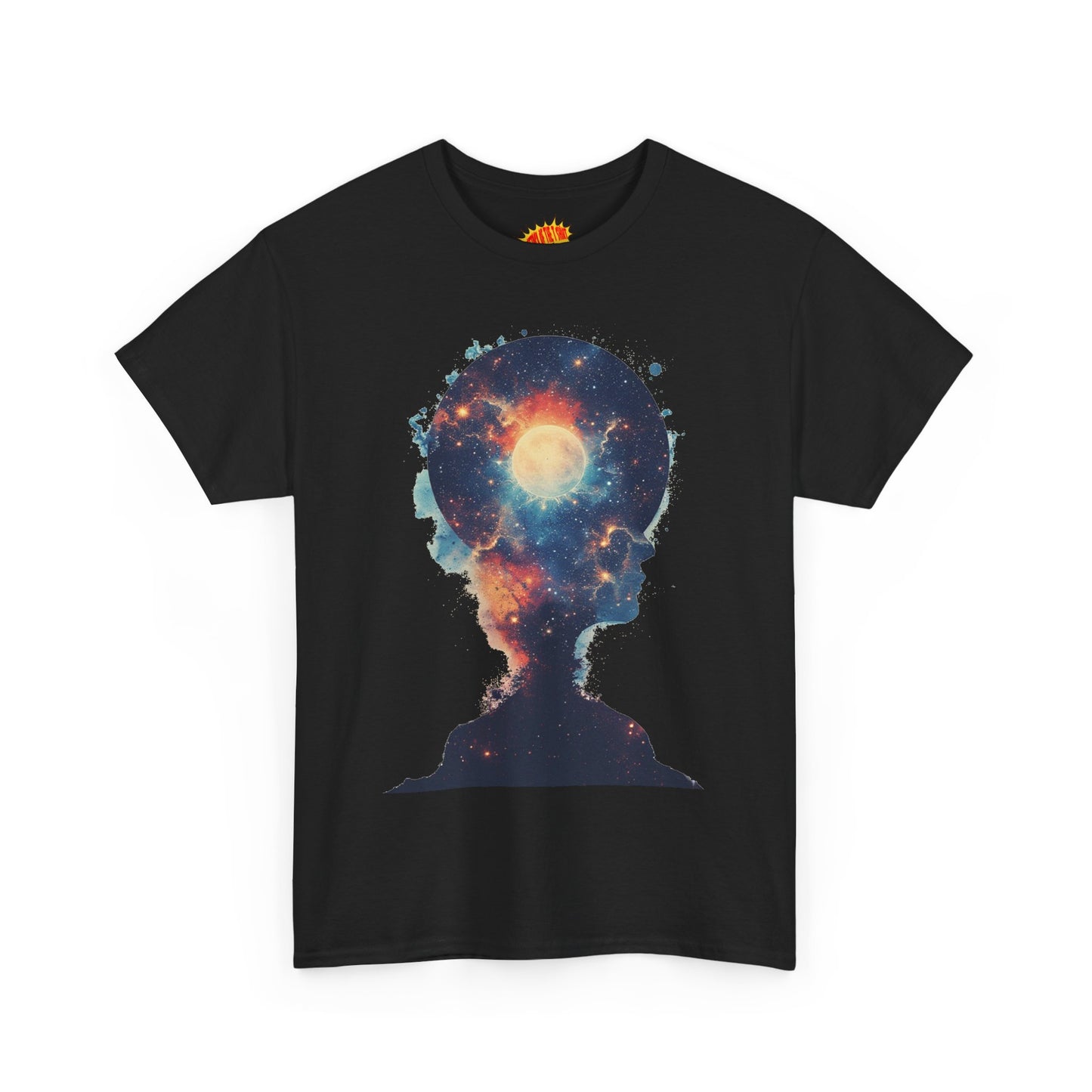 Abstract Galaxy Nebula Art w/Face Graphic Tee Shirt *Multiple Colors*
