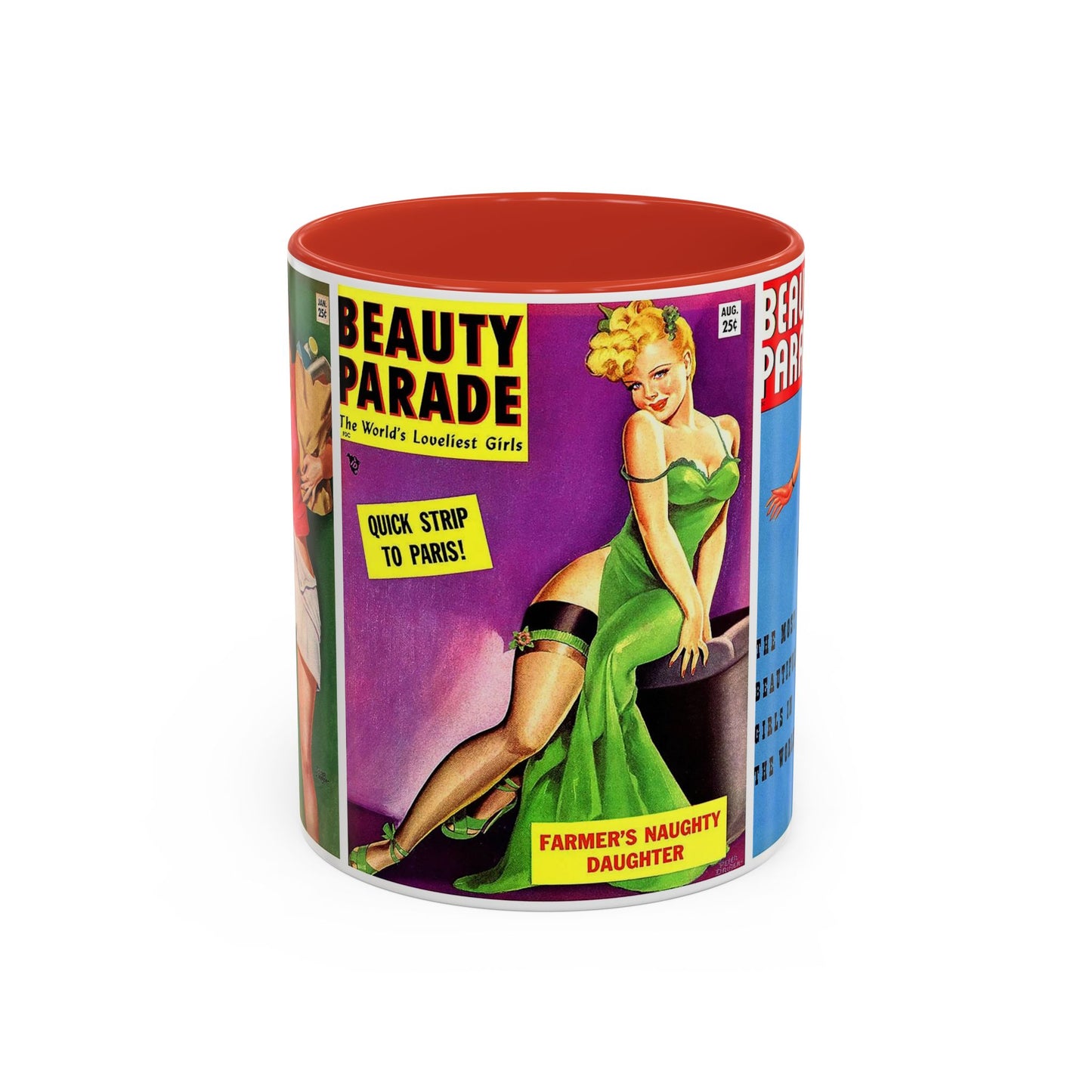 Beauty Parade Pin-Up Coffee Mug - 11oz, Multiple Colors Available