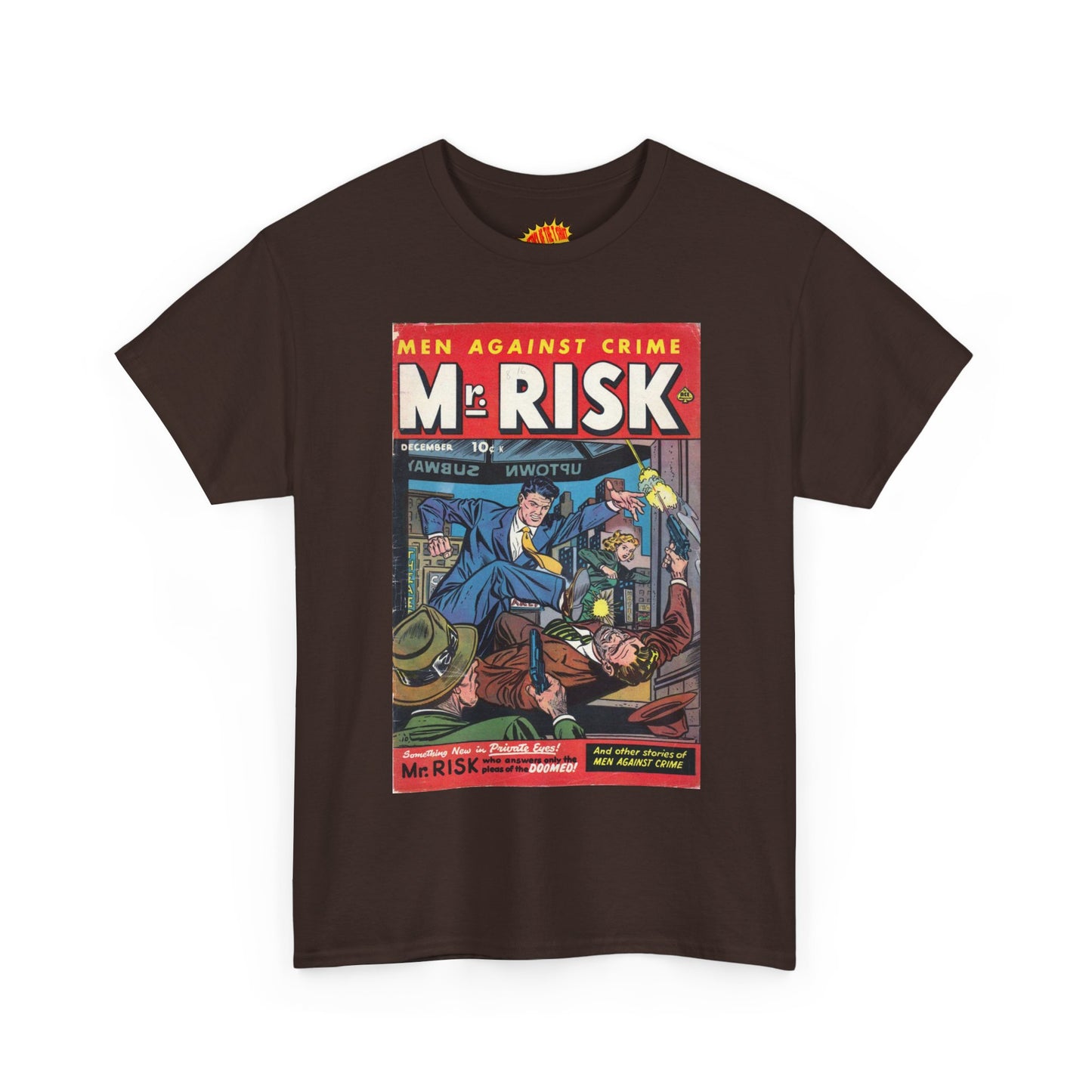 Mr. Risk December Comic Tee Shirt *Multiple Colors*