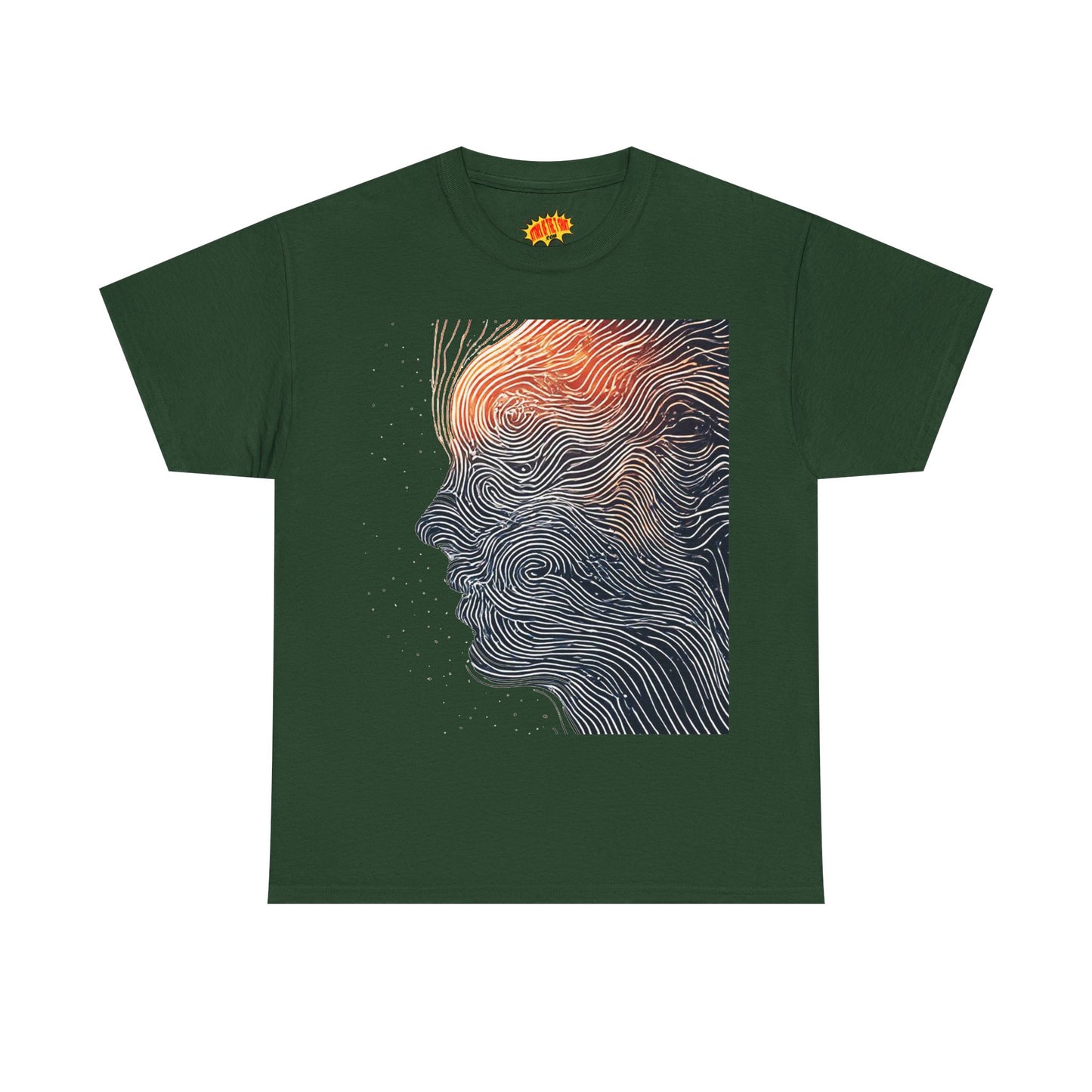 Line Drawing Face Graphic Art Tee Shirt *Multiple Colors*