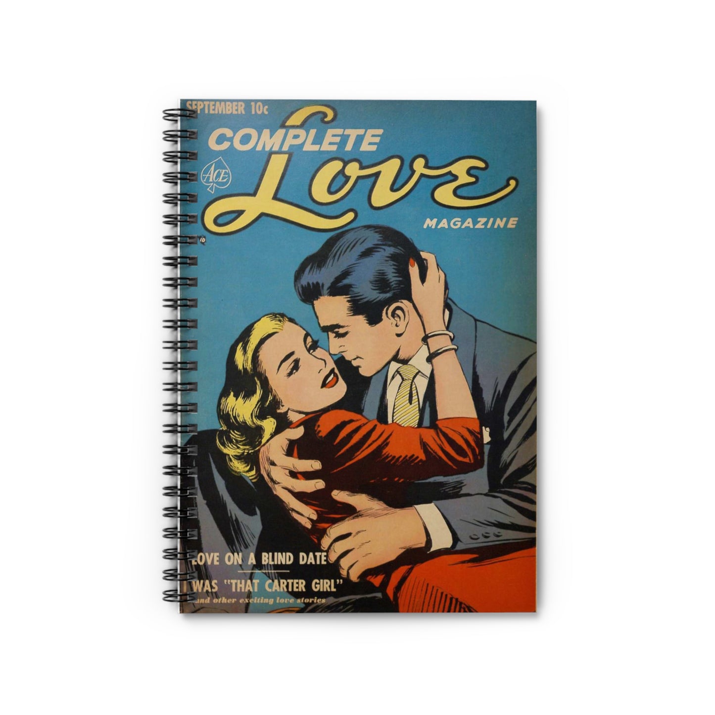 Complete Love September Comic Book Cover Notebook
