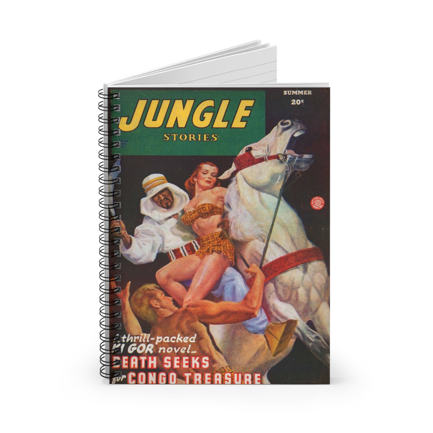 Jungle Stories Summer Comic Book Cover Notebook