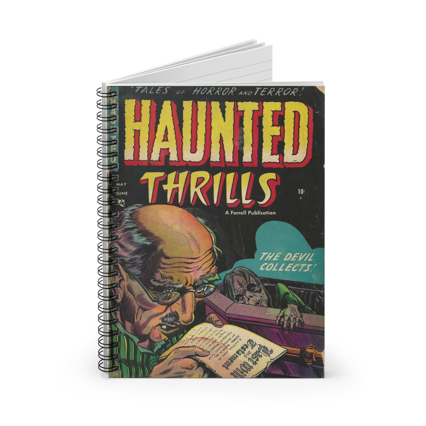 Haunted Thrills May - June Comic Cover Notebook