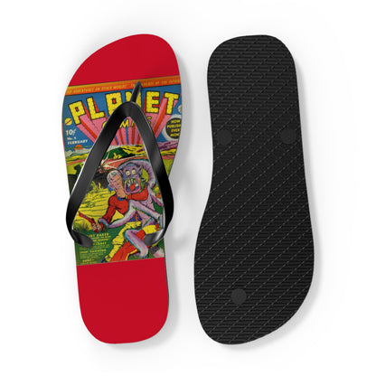 Planet Comics #2 Flip Flops Red *Multiple Sizes Available*