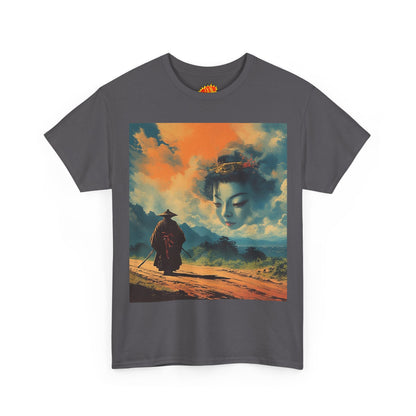 Travelling Samurai w/Cloud Geisha Woman T-Shirt