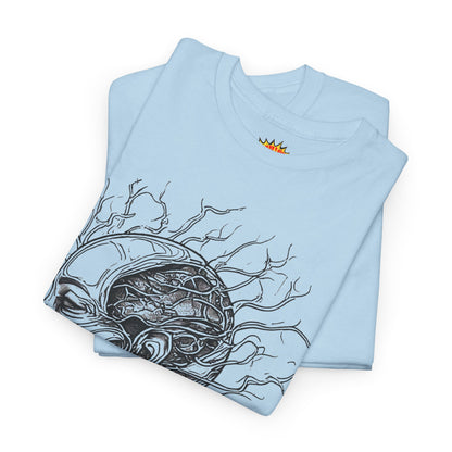 Anatomy Line Drawing Face Graphic Art Tee Shirt