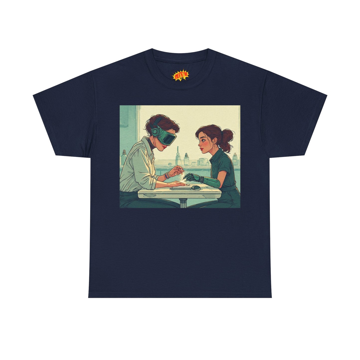 Pastel Robot Hands Manicure Scene T-Shirt *Multiple Colors*