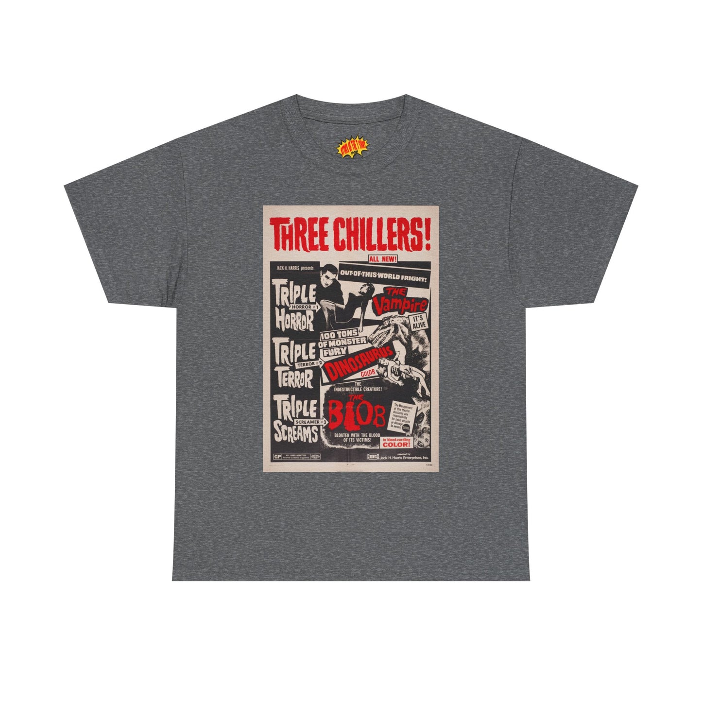 Three Chillers Movie Poster T-Shirt *Multiple Colors*