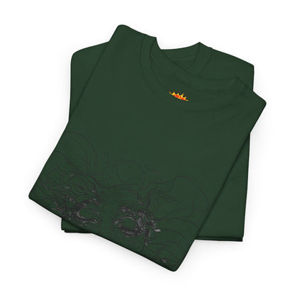 Abstract Face Line Drawing Graphic Art Tee Shirt