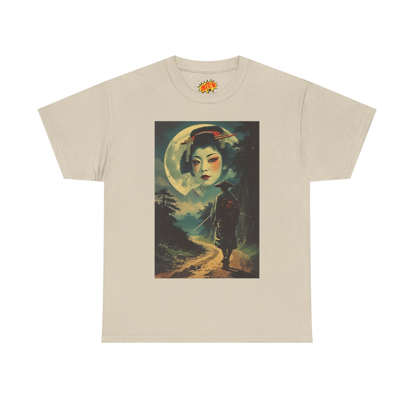 Night Traveller w/Full Moon Geisha T-Shirt *Multiple Colors*