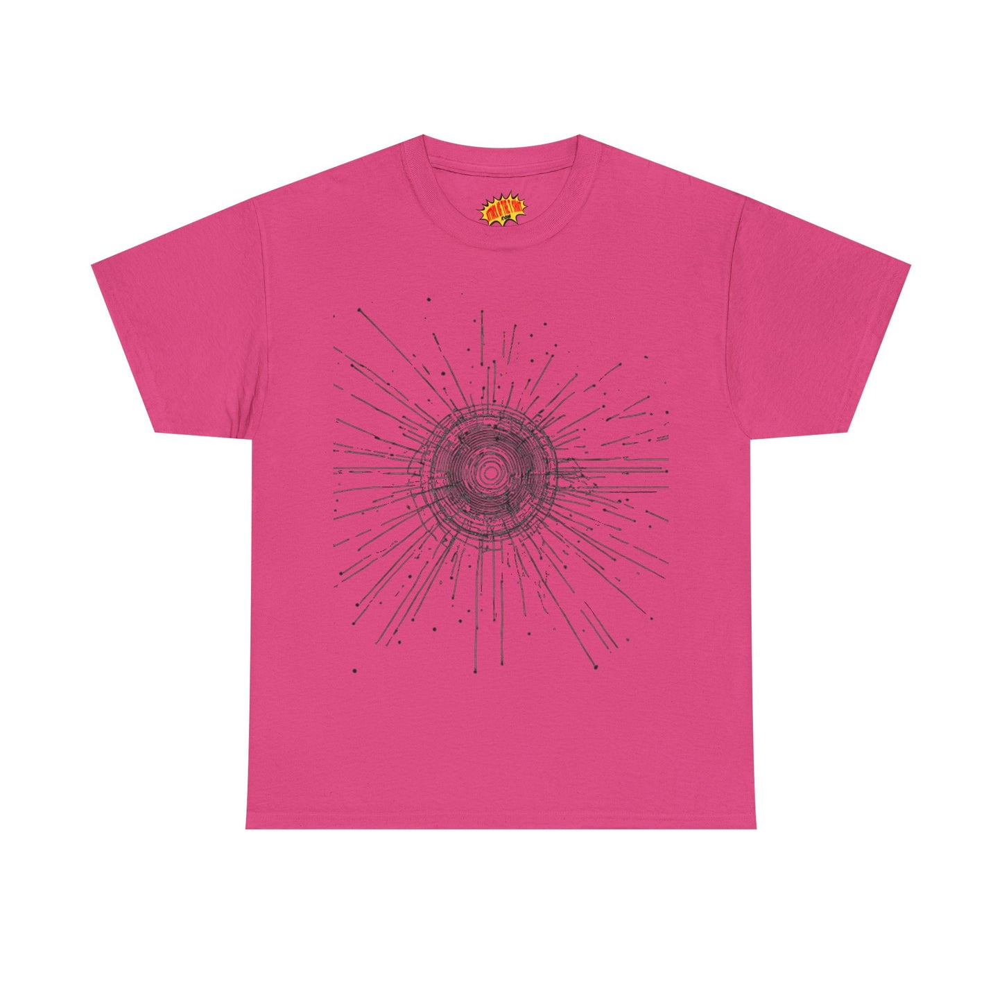Circle Line Drawing Graphic Art Tee Shirt *Multiple Colors*