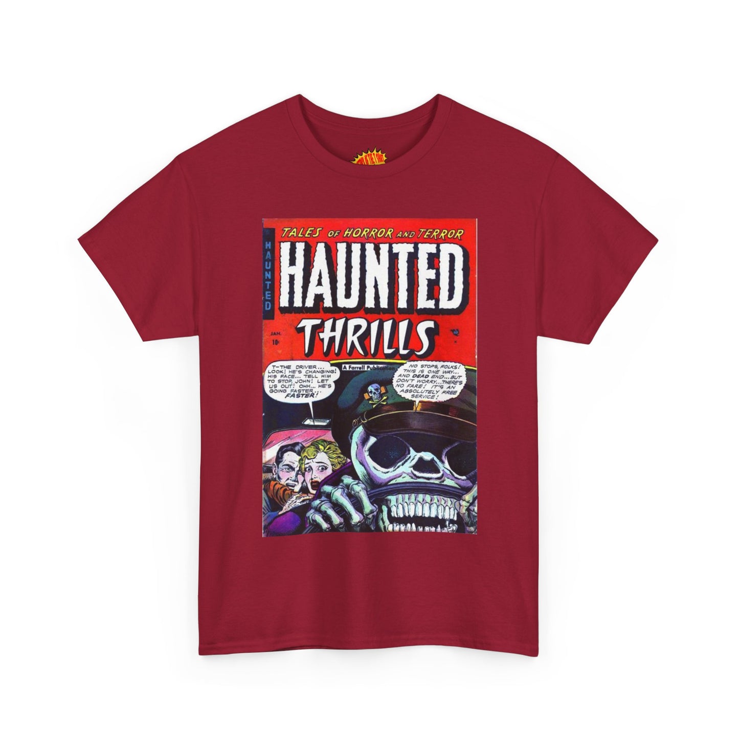 Haunted Thrills January Comic Tee Shirt *Multiple Colors*