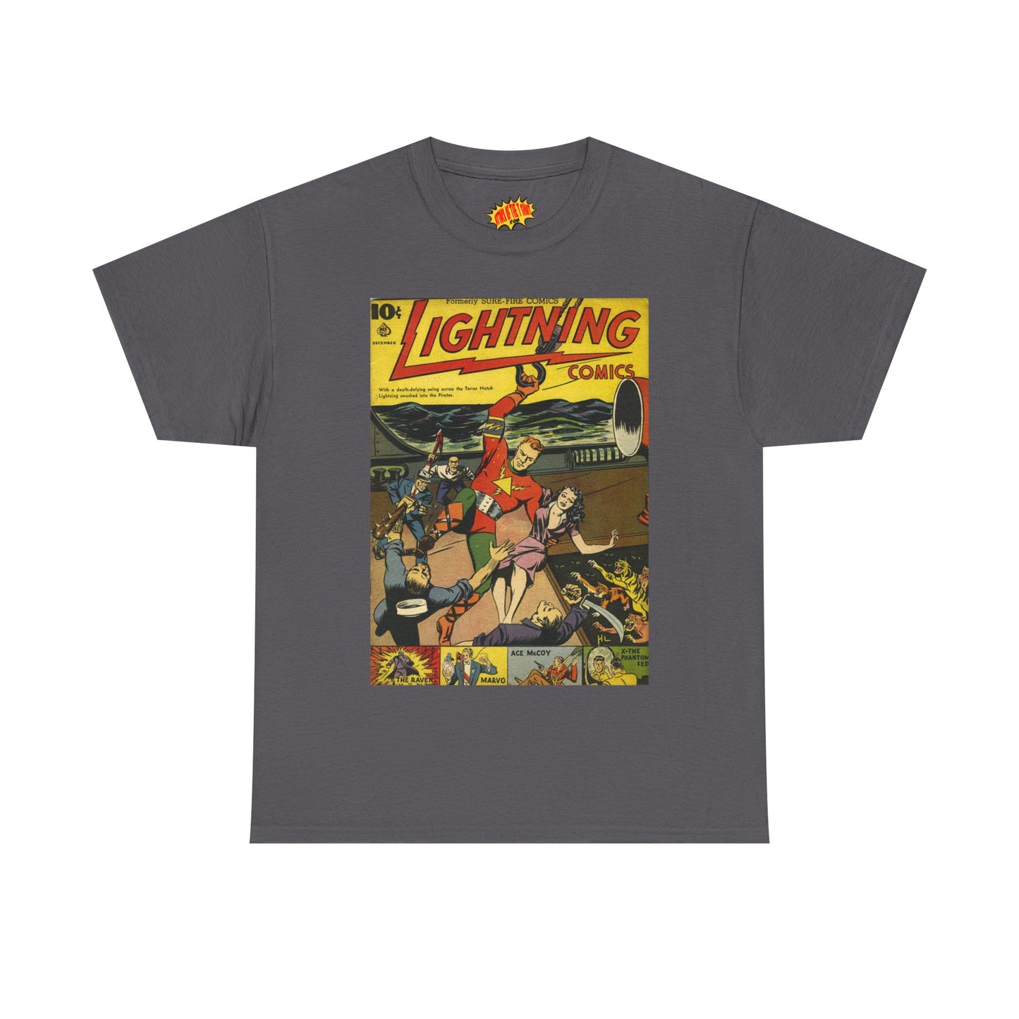 Lightning Comics December Comic Tee Shirt *Multiple Colors*