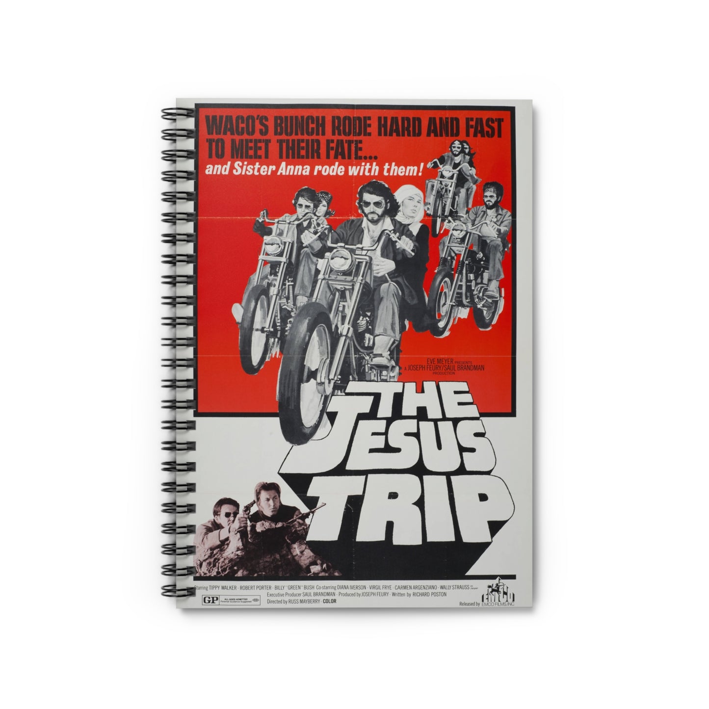 The Jesus Trip - Vintage Movie Poster Notebook