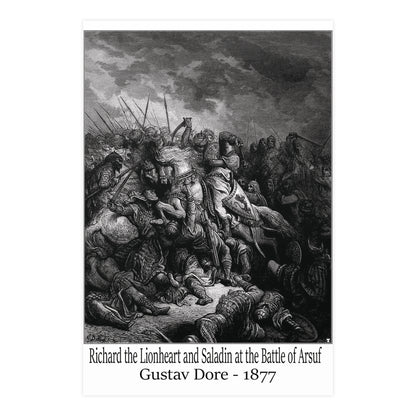 Richard the Lionheart and Saladin at the Battle of Arsuf - Gustav Dore, 1877