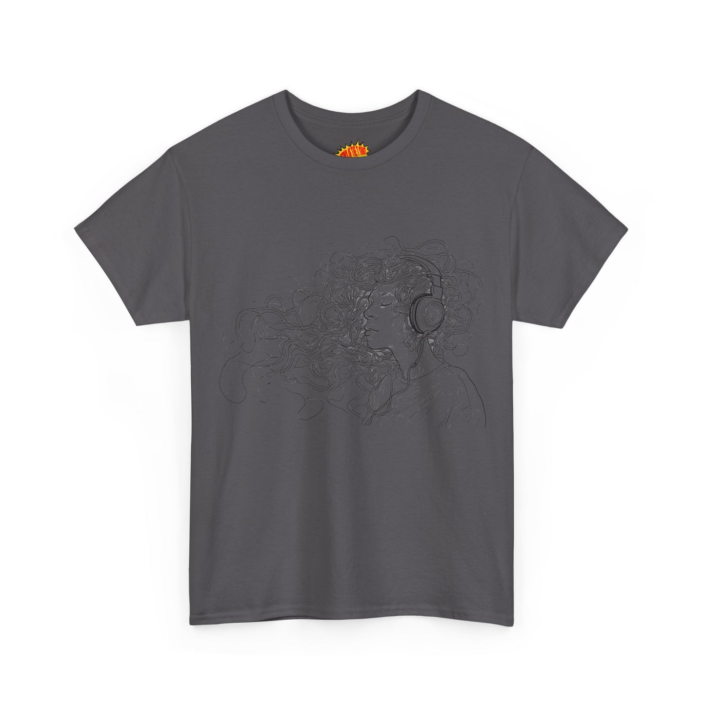 Line Drawing Portrait Graphic Musical Art Tee Shirt *Multiple Colors*