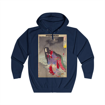 Kiyohime - 36 Ghosts Deluxe Full Zip Hoodie, Many Colors and Sizes