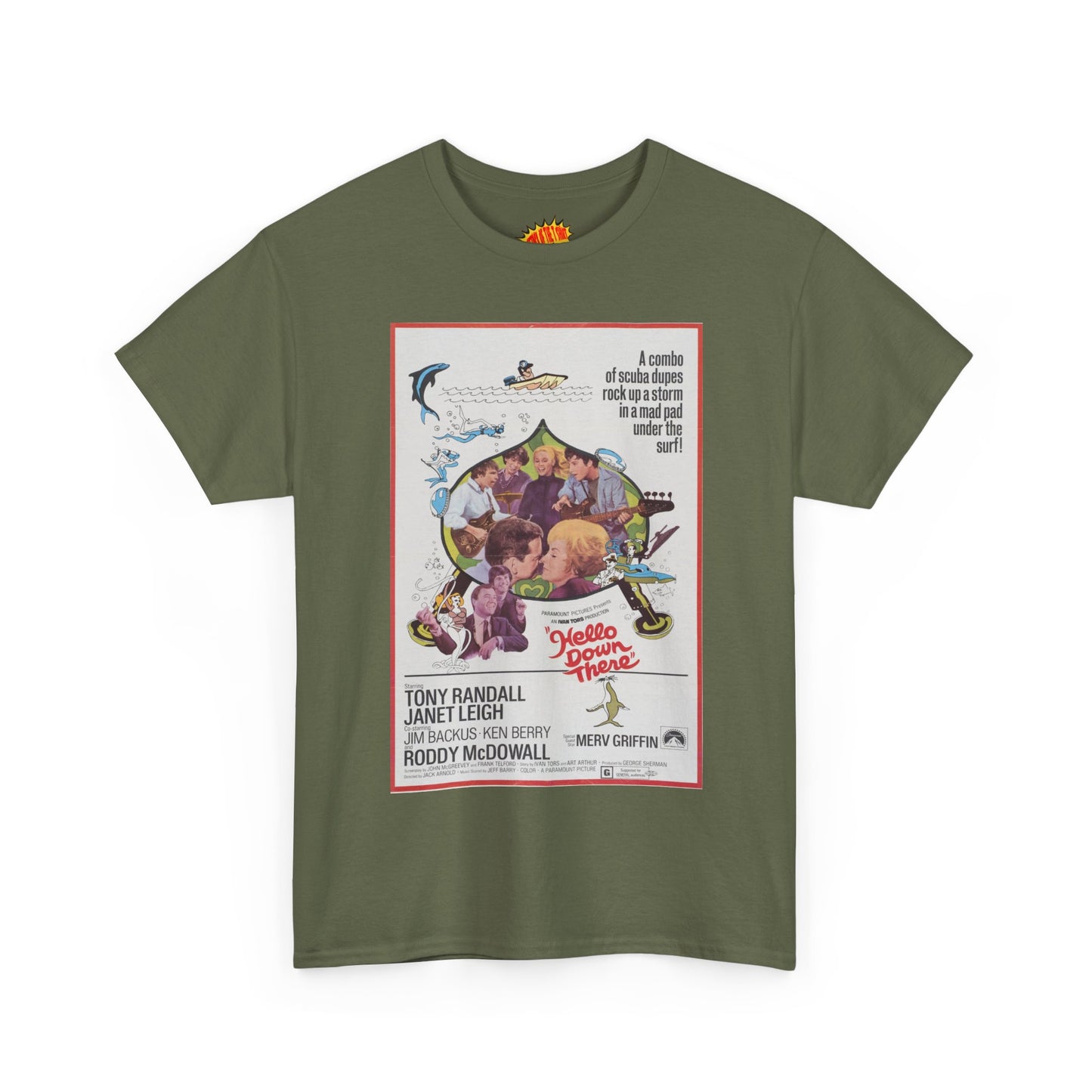 Hello Down There Movie Poster T-Shirt *Multiple Colors*