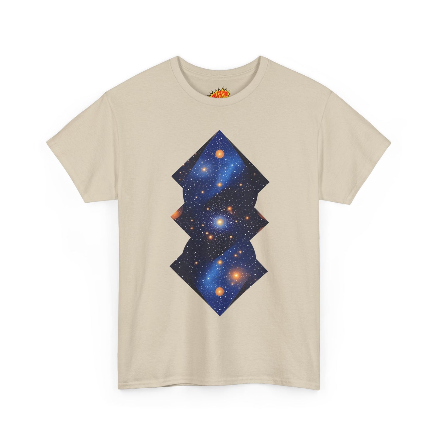 Geometric Shaped Galaxy Graphic Space Art Tee Shirt *Multiple Colors*