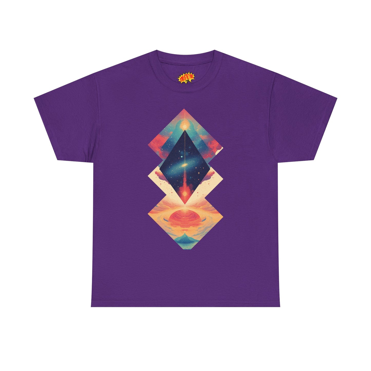 Geometric Shape Galaxy Graphic Space Art Tee Shirt *Multiple Colors*