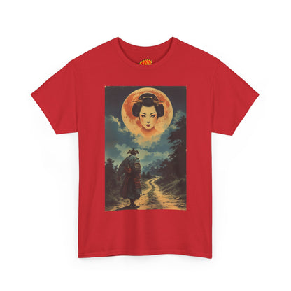 Samurai w/Blood Moon Woman T-Shirt